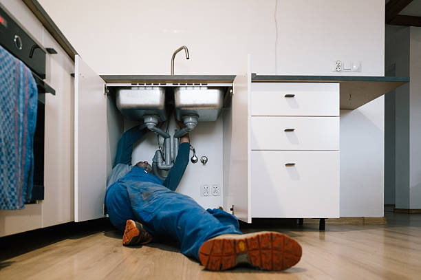 Professional Pipe Repair technician working in Bath, NY